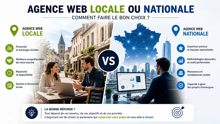 Agence web locale ou agence nationale que choisir pour son entreprise