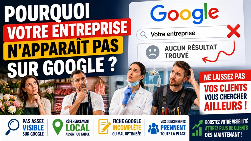 Pourquoi votre entreprise locale n’apparaît pas sur Google