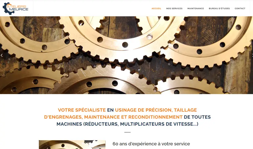 création de site Atelier Meurice à Chatelineau