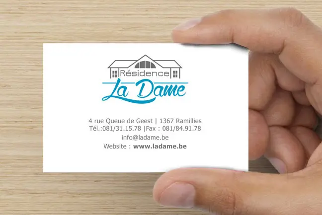 création de carte de visite professionnelle à Charleroi