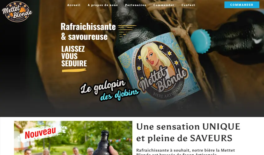 Création de site internet La Mettet Blonde bière à Mettet