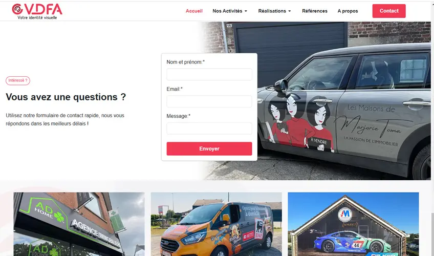 Création de site VDFA à Sambreville