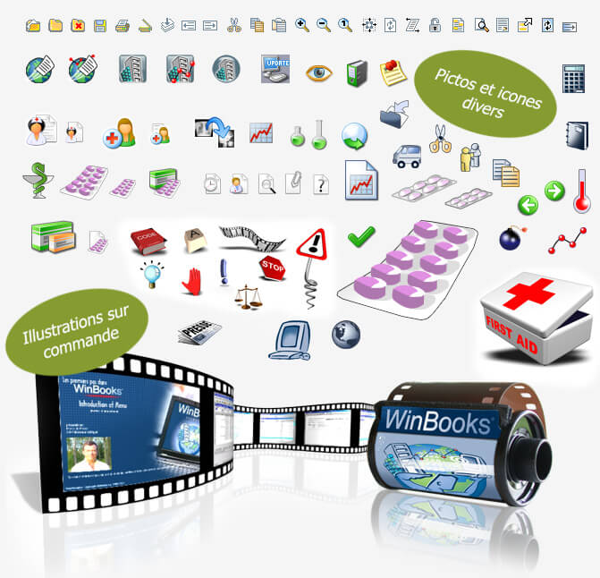 Création d'icones et pictogrammes pour vos applications web et dvd